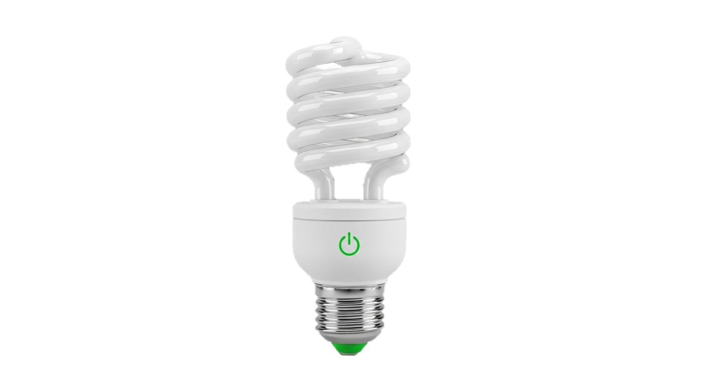 Modern CFL Bulb Illuminating Future